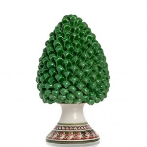 Pigna Verde con base decorata