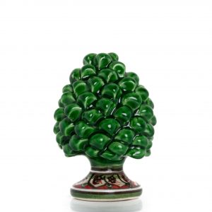 Pigna Verde con base decorata
