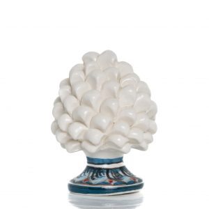 Pigna Bianca con base decorata