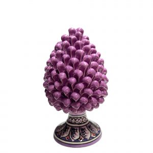 Pigna Viola con base decorata
