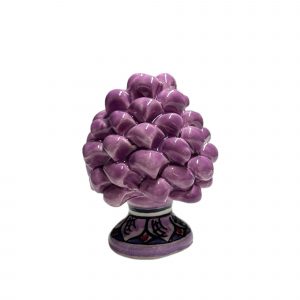Pigna Viola con base decorata